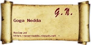 Goga Nedda névjegykártya